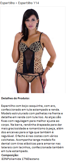 Espartilho Y14
