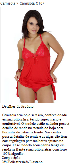Camisola O107